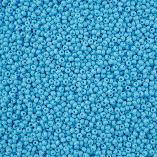 Czech Seed Bead 11/0 Cut Opaque Light Blue  25g bottle