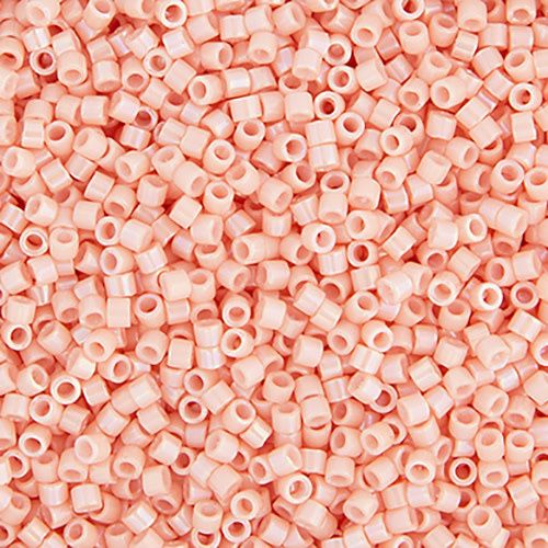 Miyuki Delica -11/0  Opaque Peach Luster DB-207-5 grams