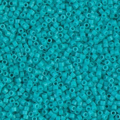 Miyuki Delica -11/0  Matte Opaque Dyed Turquoise DB-0793-5 grams