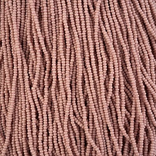 Seed Beads 11/0 Brown Chalk Dyed Solgel Strung 43254