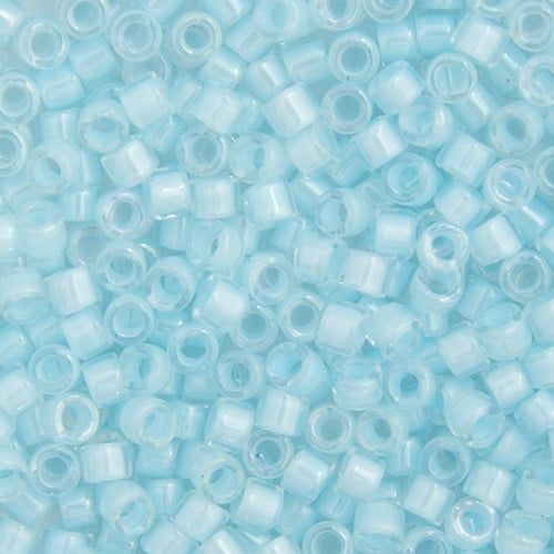 Miyuki Delica -11/0 Lined Aqua Mist AB DB-78-5 grams