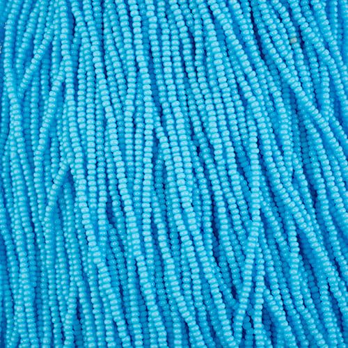 Seed Beads 11/0 Aqua Chalk Dyed Solgel Strung43245