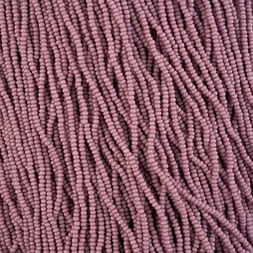 Seed Beads 11/0 Plum Chalk Dyed Solgel Strung 43240