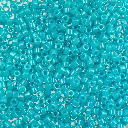 Miyuki Delica -11/0 Dyed Opaque Turquoise Green DB-658-5 grams