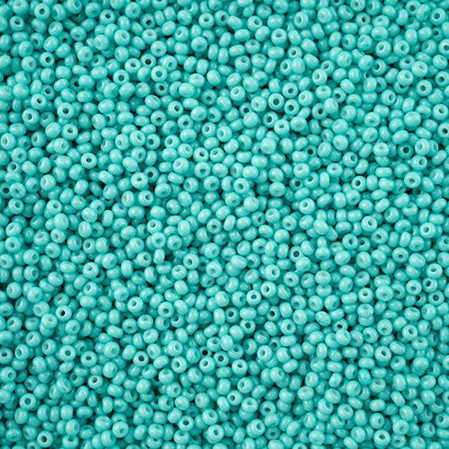 Seed Bead 11/0 Vial Turquoise Chalk Dyed Solgel apx23