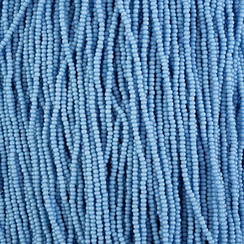 Seed Beads 11/0 Blue Chalk Dyed Solgel Strung43244