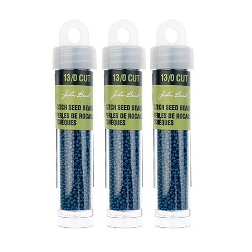 Seed Bead 13/0 Cut 13g vial Opaque Dark Blue