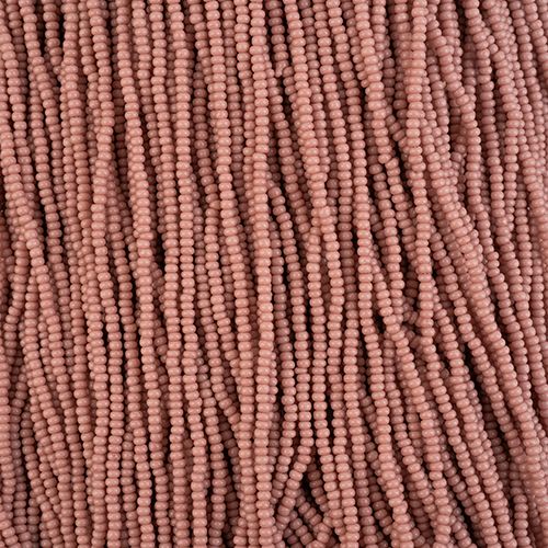 Seed Beads 11/0 Lavendar Chalk Dyed Solgel Strung 43239*