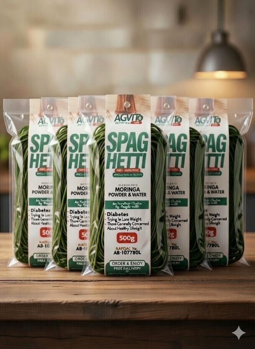 WHOLE WHEAT+5% MORINGA POWDER SPAGHETTI