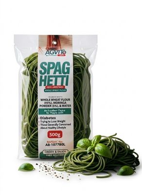 WHOLE WHEAT+5% MORINGA POWDER SPAGHETTI