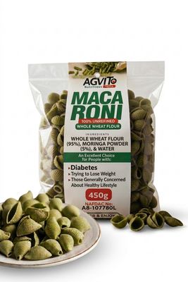 WHOLE WHEAT + 5% MORINGA POWDER MACARONI SEASHELL