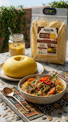 WHOLE WHEAT+ 3% TURMERIC POWDER SWALLOW AND PASTRY FLOUR