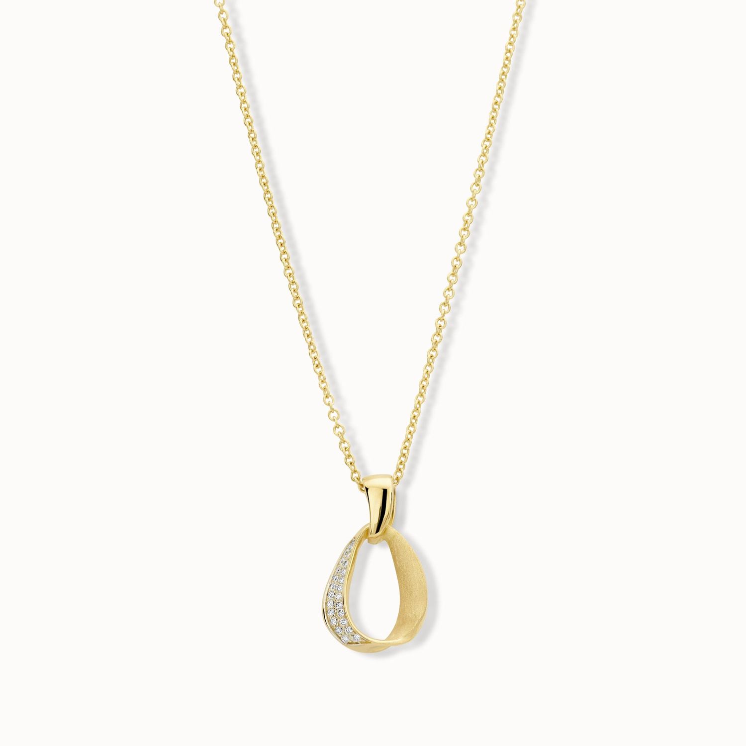 Femme A Dorée ketting en hanger 18kt.