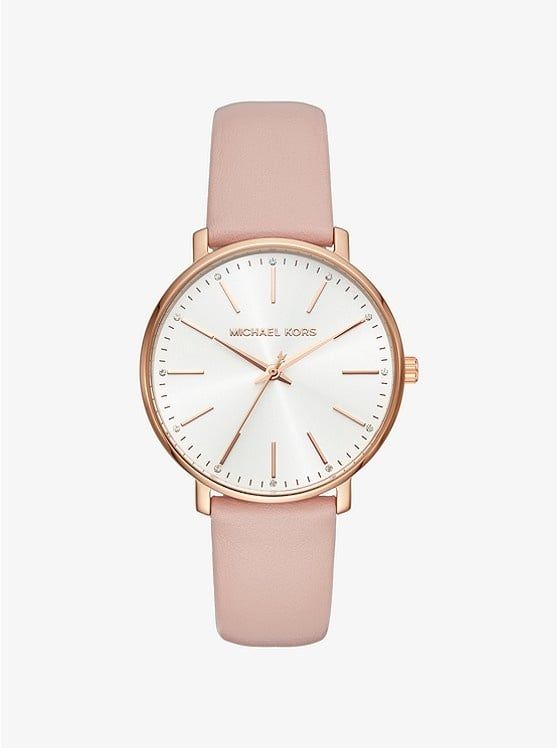Pyper Rose Gold-Tone Leather Watch