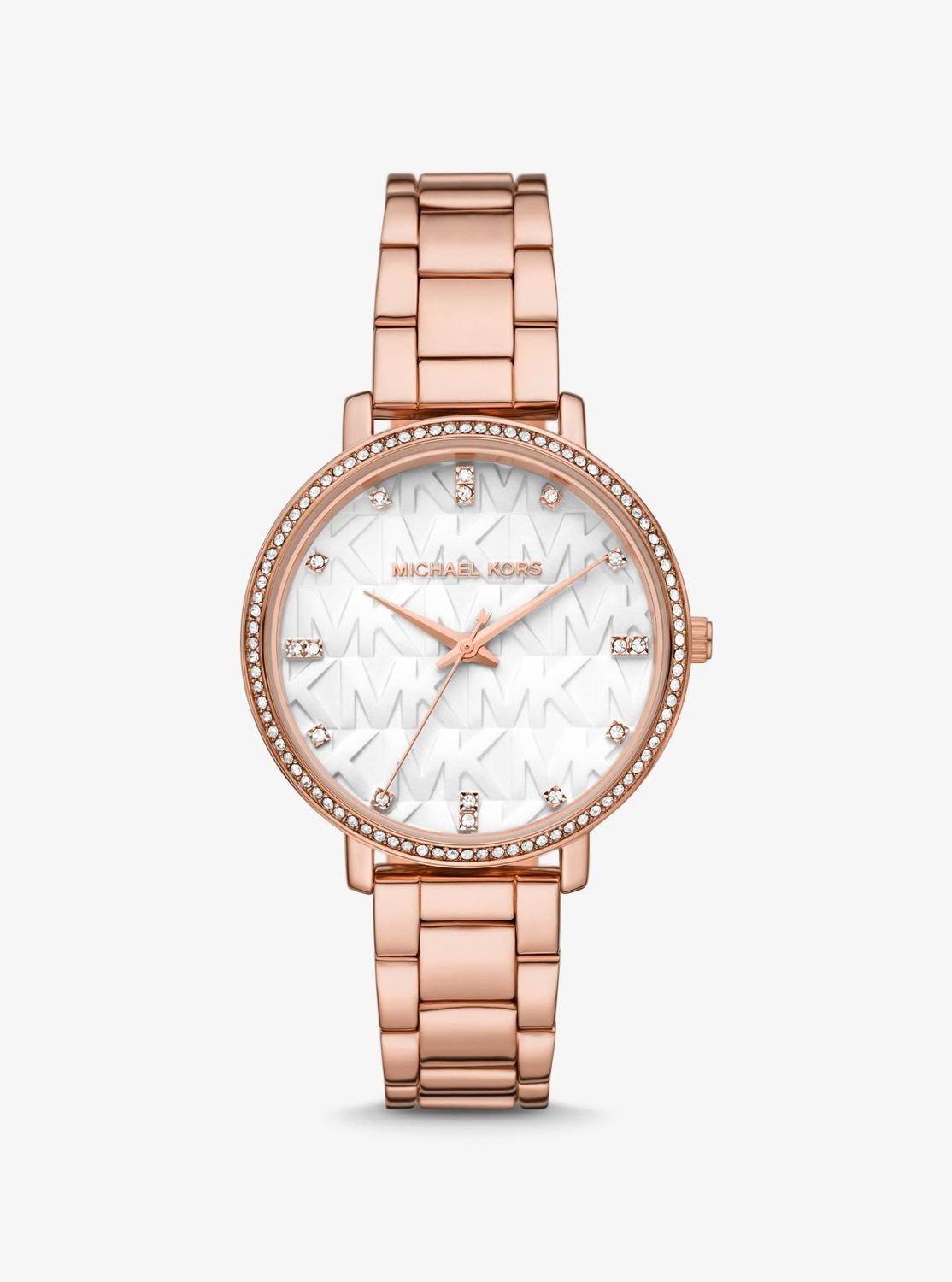 Pyper Pavé Rose Gold-Tone Logo Watch