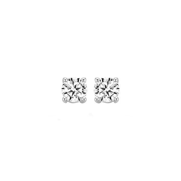 Oorknoppen 7213WZI - 14k Witgoud