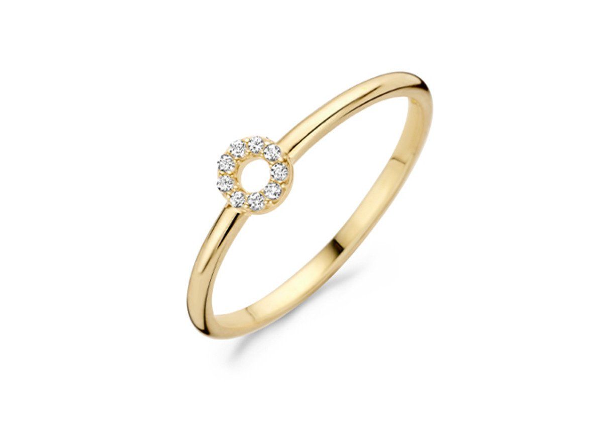 Ring 1217YZI - 14k Geelgoud met Zirkonia