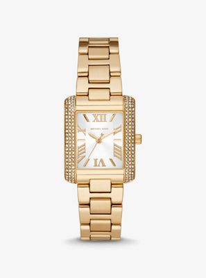 Mini Emery Pavé Gold Tone Watch