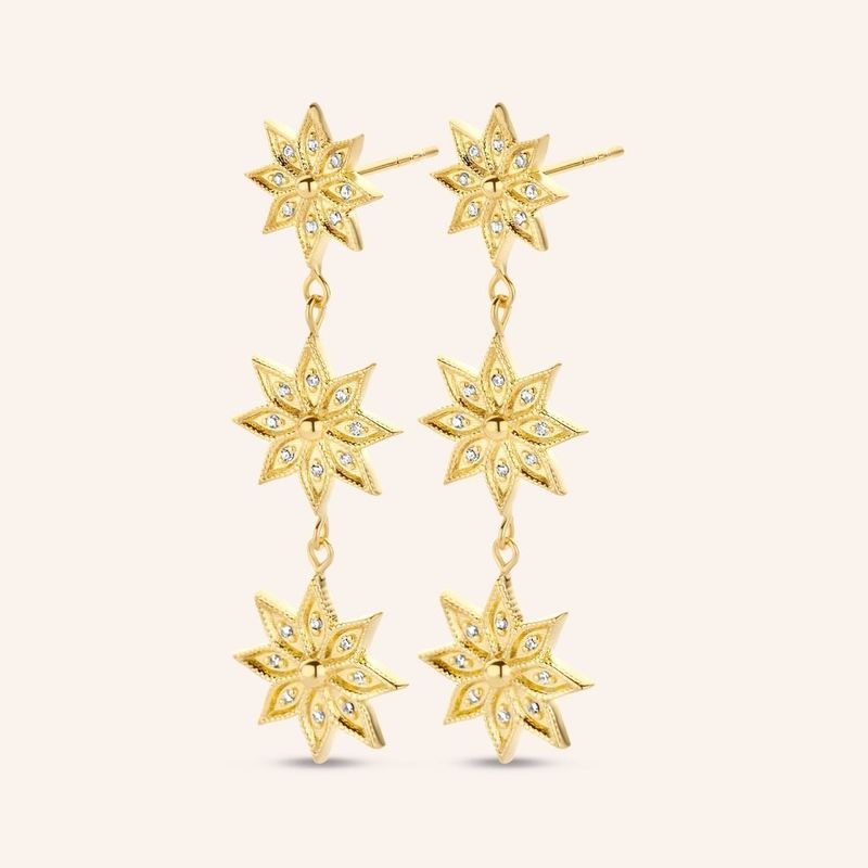 Snow Flower Earrings