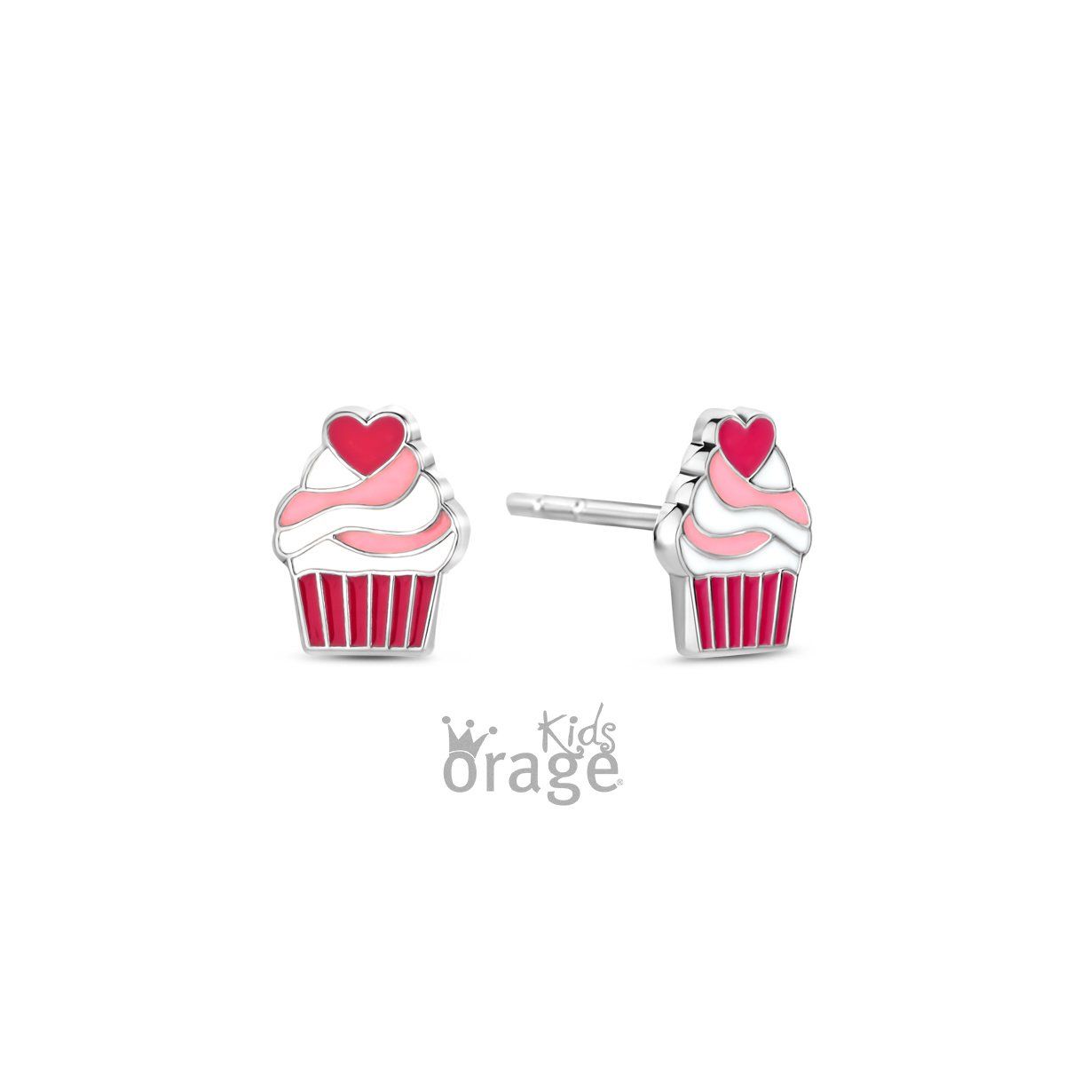 K2741 Oorringen cupcake roze 925 rh