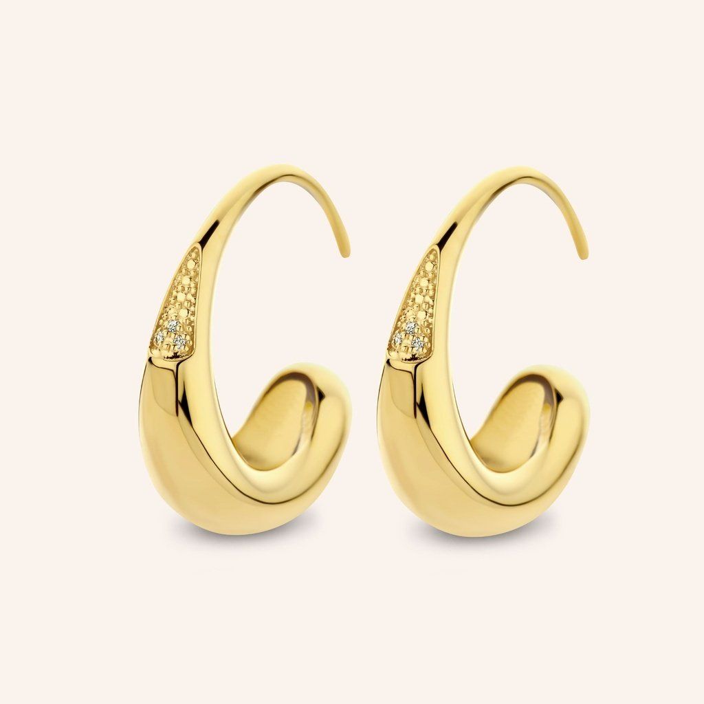 Honey Drip Large Hoops