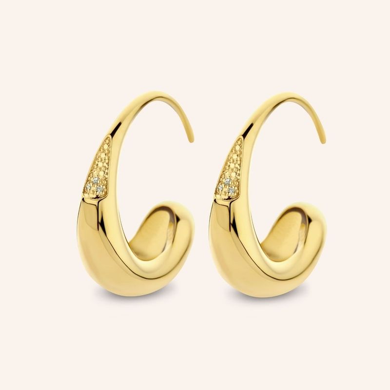 Honey Drip Large Hoops
