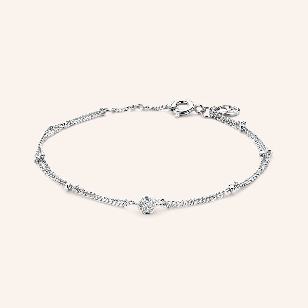 First Beaded Bracelet zilver