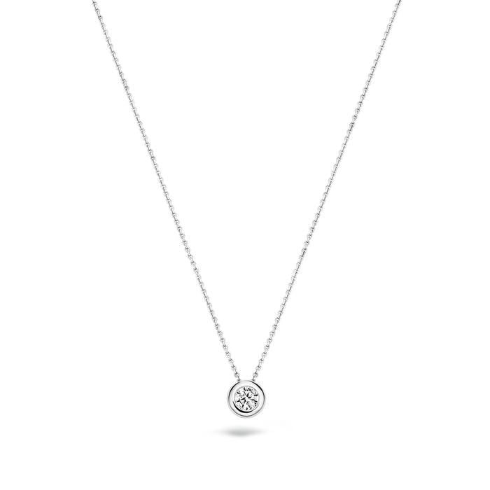 Blush Ketting 3052WZI - Wit Goud (14Krt.) met Zirconia