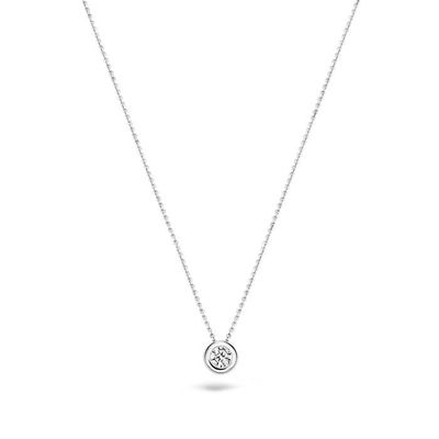Blush Ketting 3052WZI - Wit Goud (14Krt.) met Zirconia Blush Ketting 3052WZI - Wit Goud (14Krt.) met Zirconia