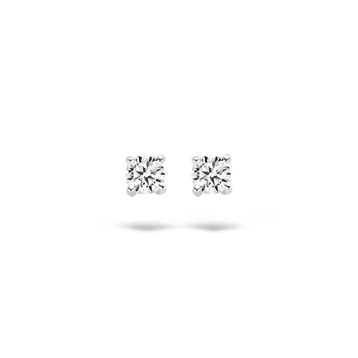 Blush Oorbellen 7128WZI - Wit Goud (14Krt.) met Zirconia