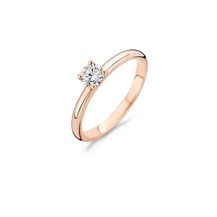 Blush Ring 1133RZI - Rosé Goud (14Krt.) met Zirconia