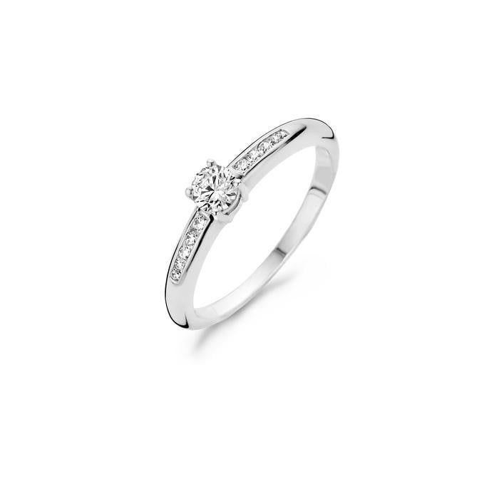 Blush Ring 1155WZI - Wit Goud (14Krt.) met Zirconia