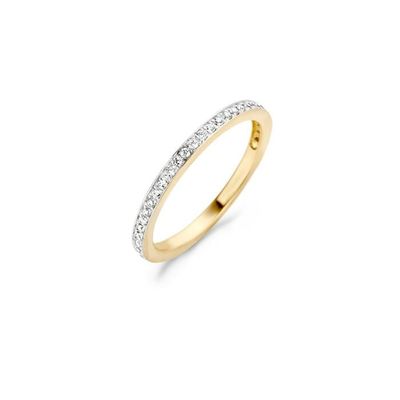 Blush Ring 1119BZI - Geel en Wit Goud (14Krt.) met Zirconia Blush Ring 1119BZI - Geel en Wit Goud (14Krt.) met Zirconia