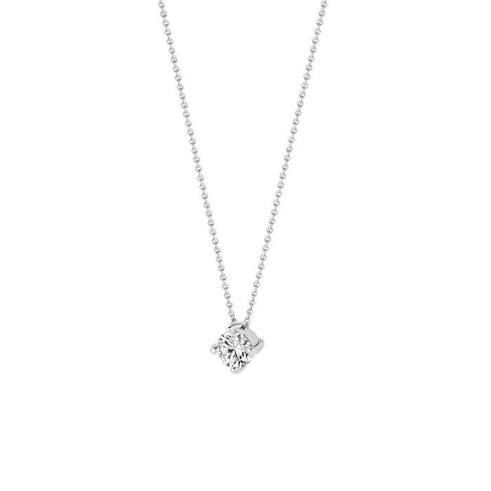 Blush Ketting 3057WZI - Wit Goud (14Krt.) met Zirconia Blush Ketting 3057WZI - Wit Goud (14Krt.) met Zirconia