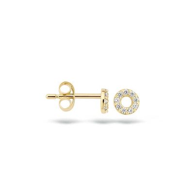 Blush Oorknoppen 7193YZI - Goud (14Krt.) met Zirkonia