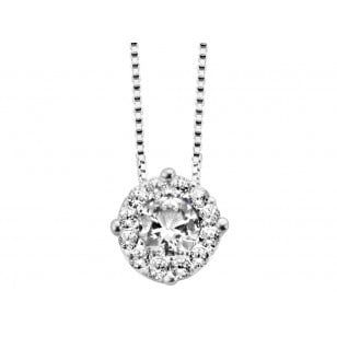 Hanger wit goud zircoon