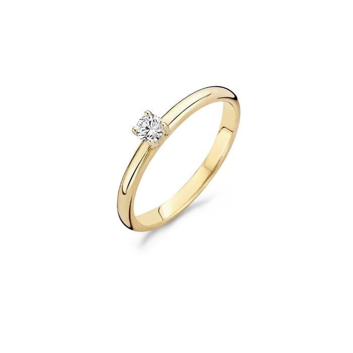 Blush Ring 1112YZI - Geel Goud (14Krt.) met Zirconia