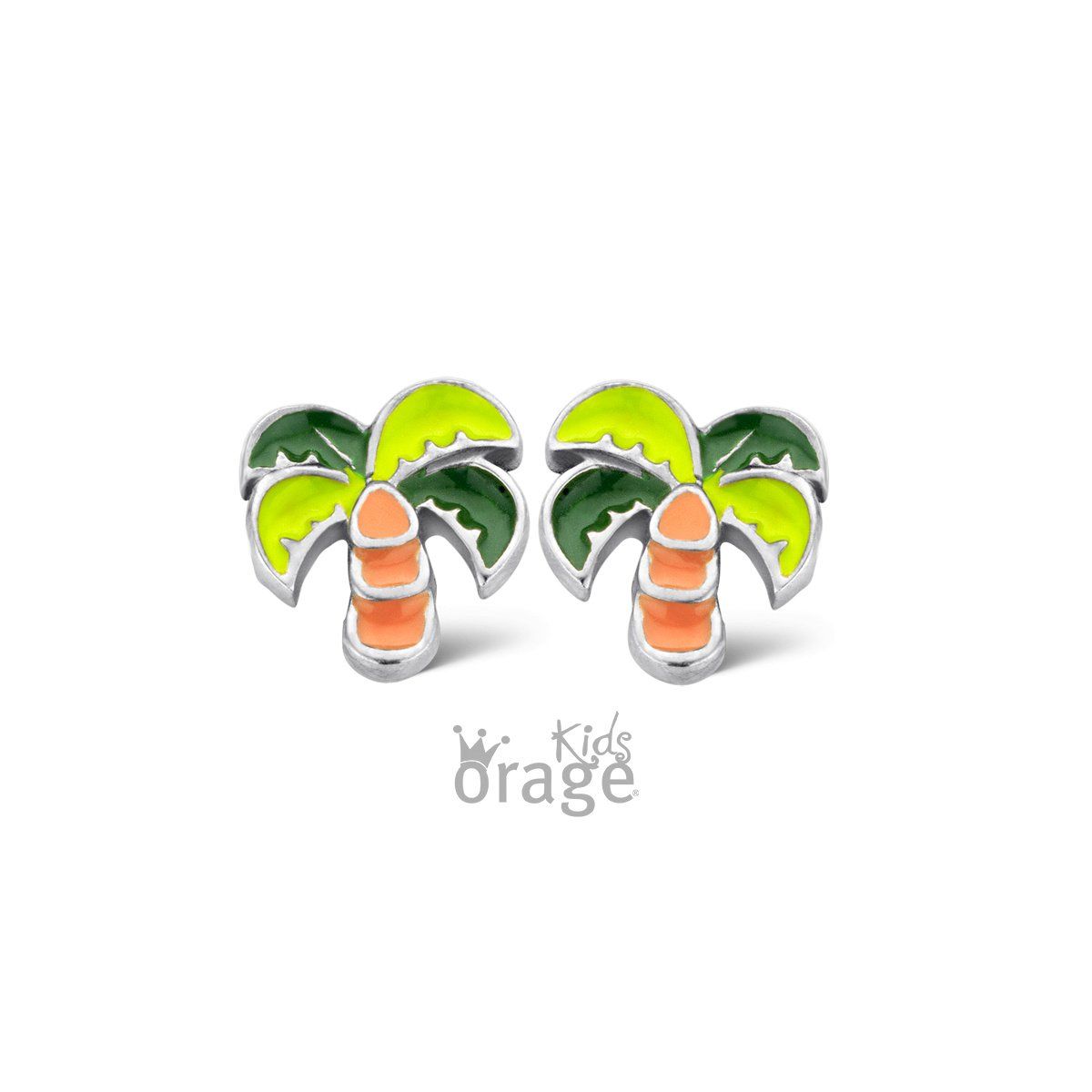 Oorringen palmboom groen