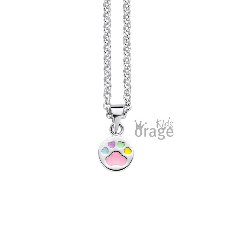Ketting poot multi color 925 rh