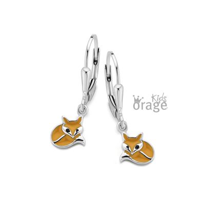Oorslingers vos oranje 925 rh