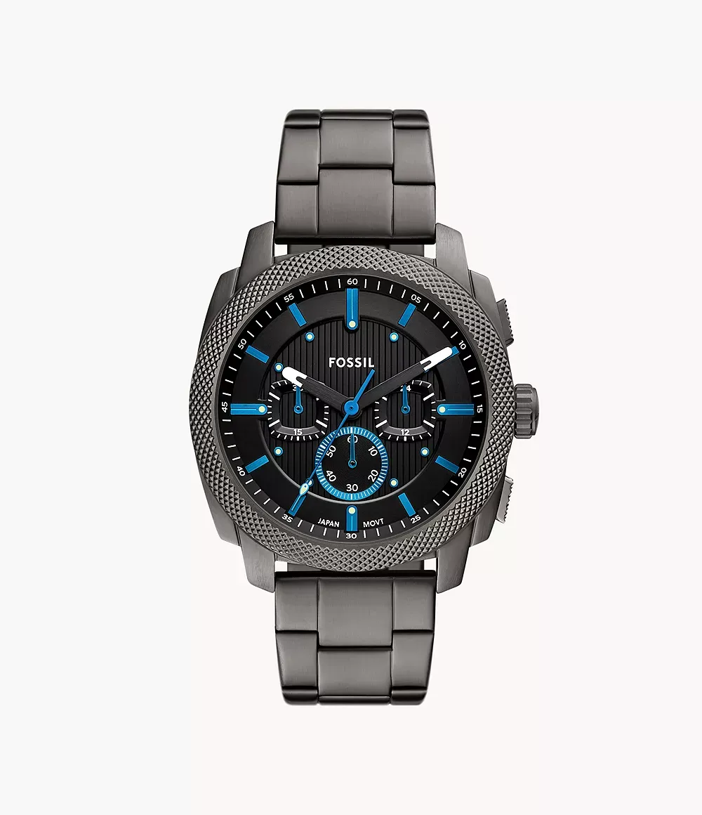 Machine Chronograph Smoke Stainless Steel Watch