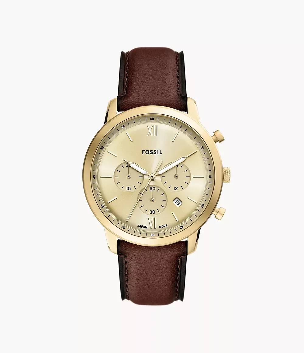 Neutra Chronograph Brown Leather Watch