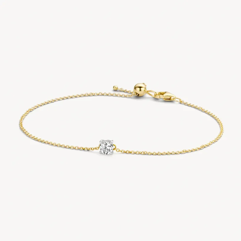 BLUSH 2166YZI 14k Geel en wit goud met Zirkonia