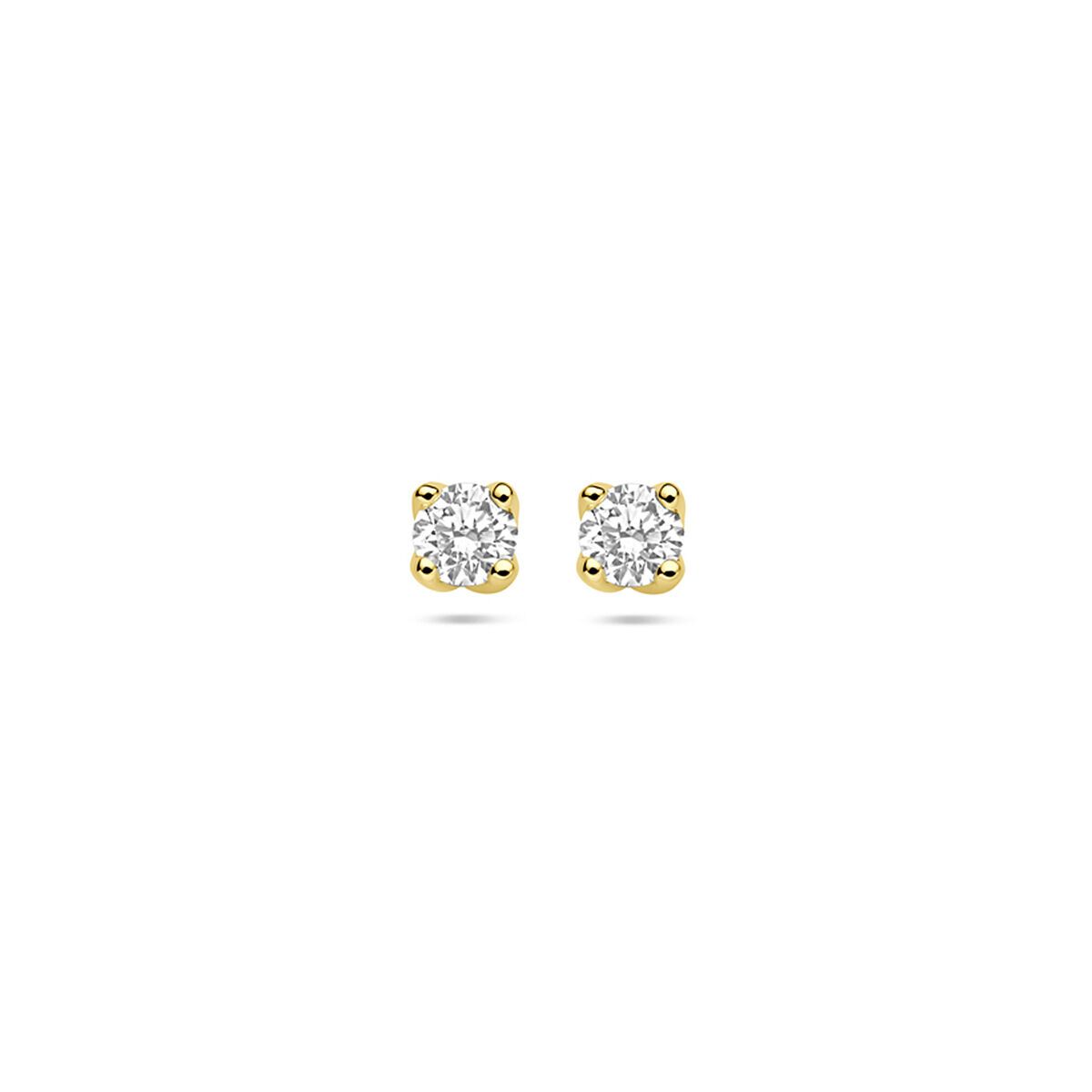 Facette - Oorbellen 14kt 0.20ct. (2x 0.10ct) Facette - Oorbellen 14kt 0.20ct. (2x 0.10ct)