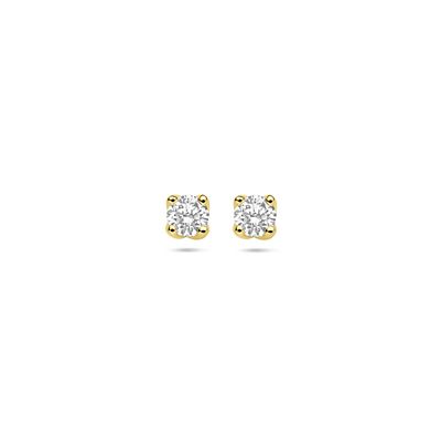Facette - Oorbellen 14kt 0.20ct. (2x 0.10ct) Facette - Oorbellen 14kt 0.20ct. (2x 0.10ct)
