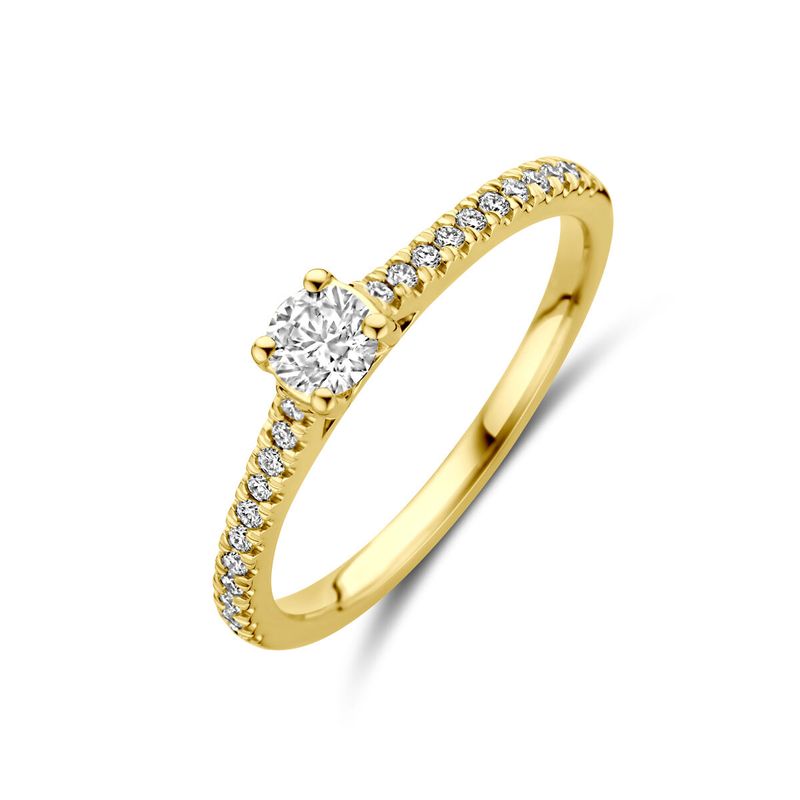 Facette - 14kt - lab grown diamant 0.39ct