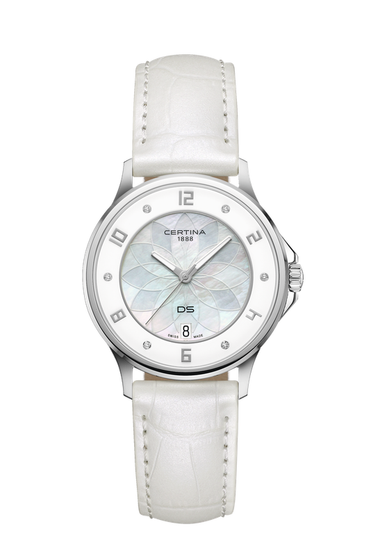 DS-6 Lady  Dames uurwerk Quartz met parelmoer wijzerplaat