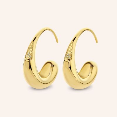 Honey Drip Large Hoops