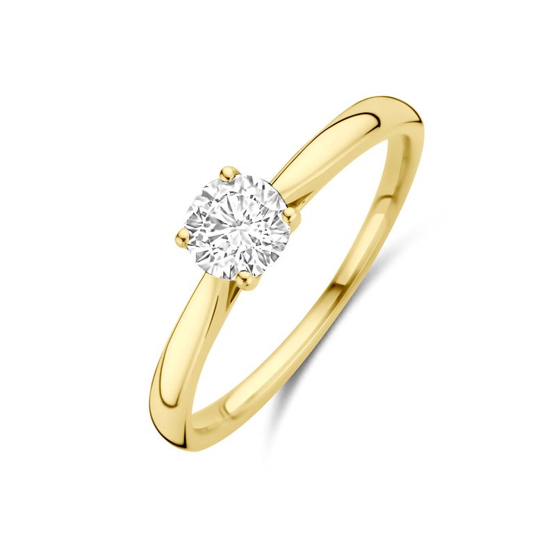 Facette - 14kt Ring lab grown diamant 0.50ct