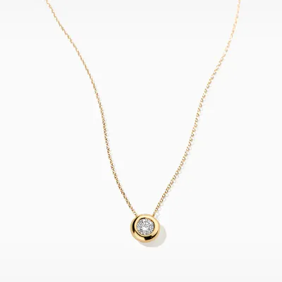 Lab diamonds collier LG3006Y - 14k Geelgoud